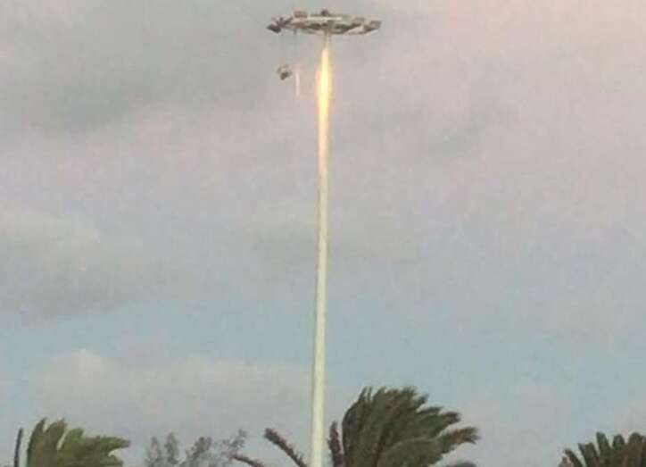 Imagen de foco desprendido de la corona de la torreta/TA.